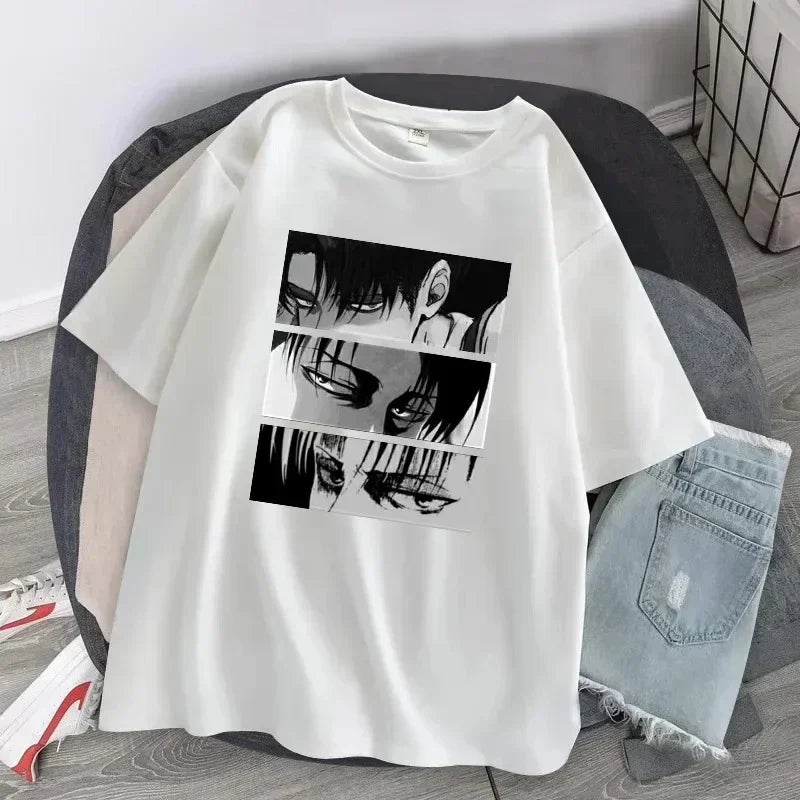 Women's T shirt™ Anime Attack on Titan Printed Cartoon Levi Ackerman Harajuku Tops