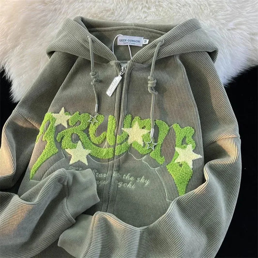 Women's Zip Up Hoodies™ Long Sleeve Harajuku Y2K Sweatshirt