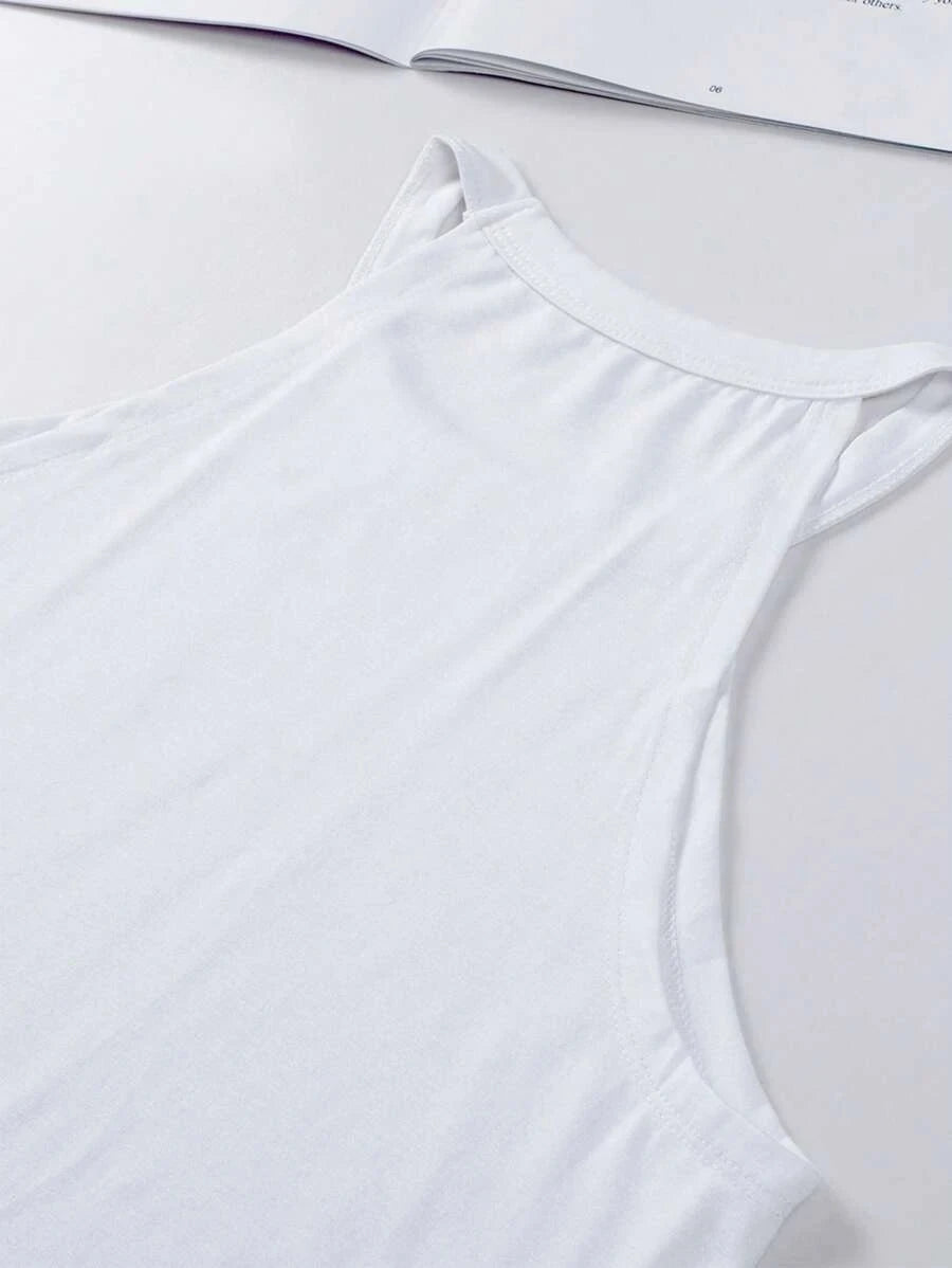 Women's Summer Sleeveless Halter T-Shirts™ Crew Neck Workout Tank Tops