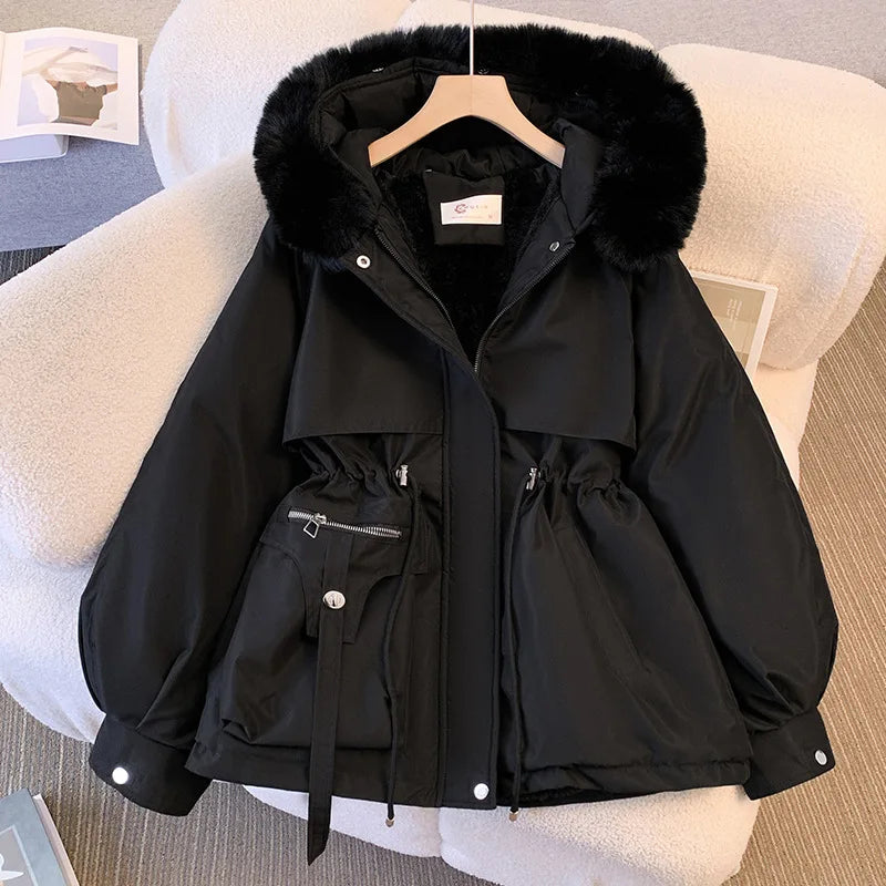 Hood Down Jacket™ Women Fleece Lined Winter Casual Coat