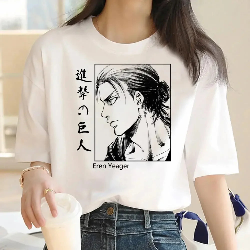 Women's T-Shirt™ Japanese Anime Attack on Titan Graphic Print Harajuku Short Sleeve Plus Size T Shirt