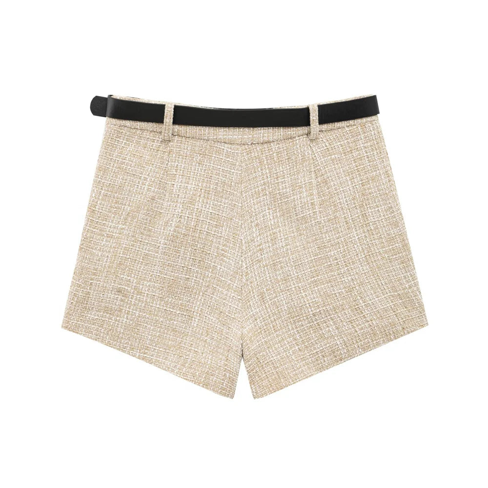 Women's Summer Suit™ Retro Texture Short Tank Top & Shorts Set