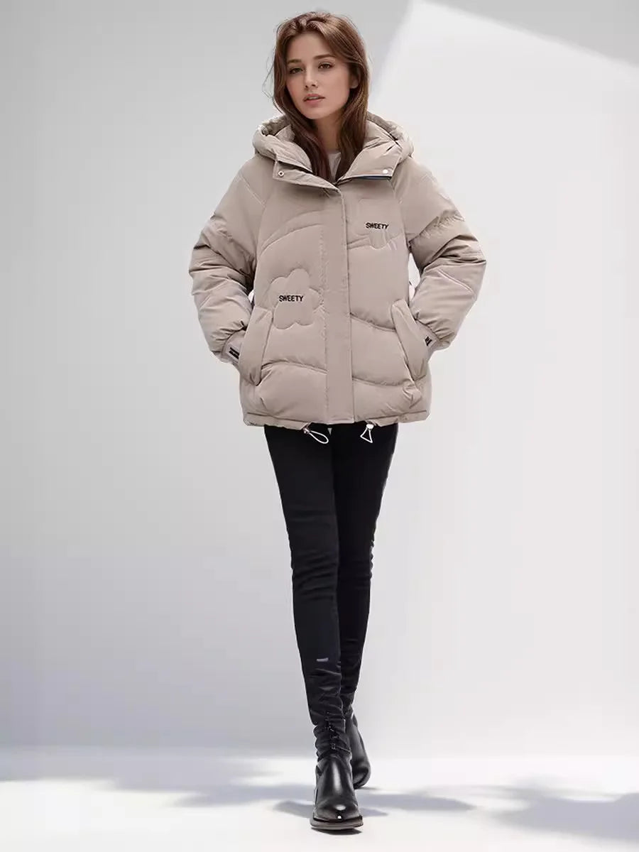 Women's Thick Coat™ Winter Cotton Casual Hooded Zipper Short Parkas Jacket