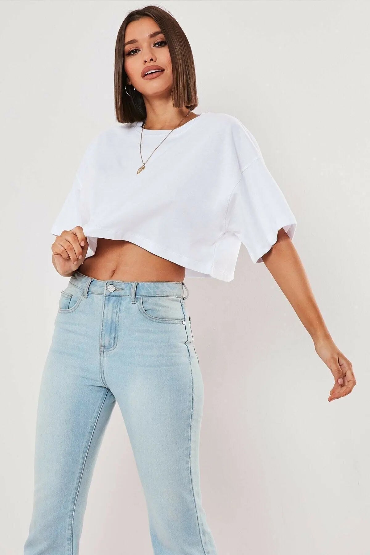 Women Short Sleeve T-Shirt™ Navel Baring New Sport Loose Crop Tops