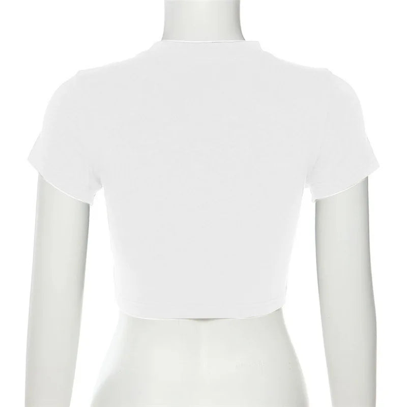 Women's Summer Crop T-shirt™ Short Sleeve O-Neck Cropped Tops
