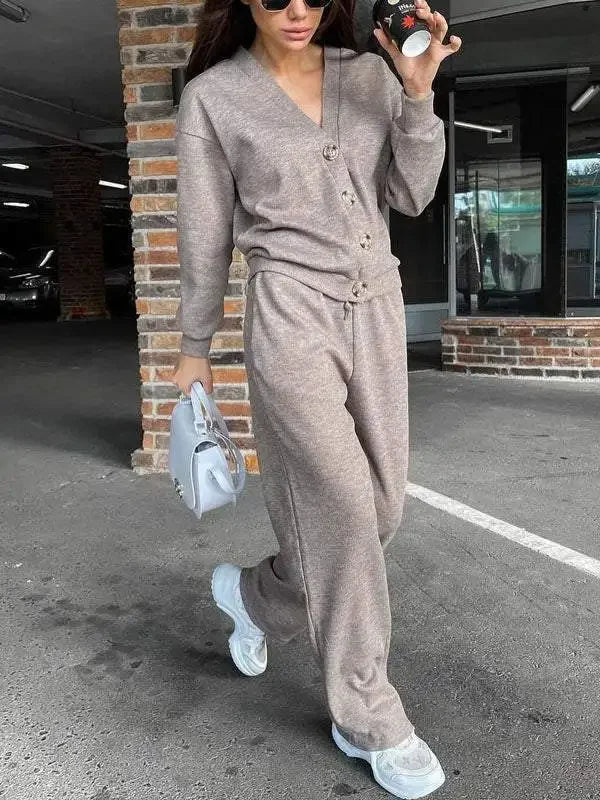 Women's Comfortable Sporty Set™ Casual Jacket Open Cardigan + Long Pants Set