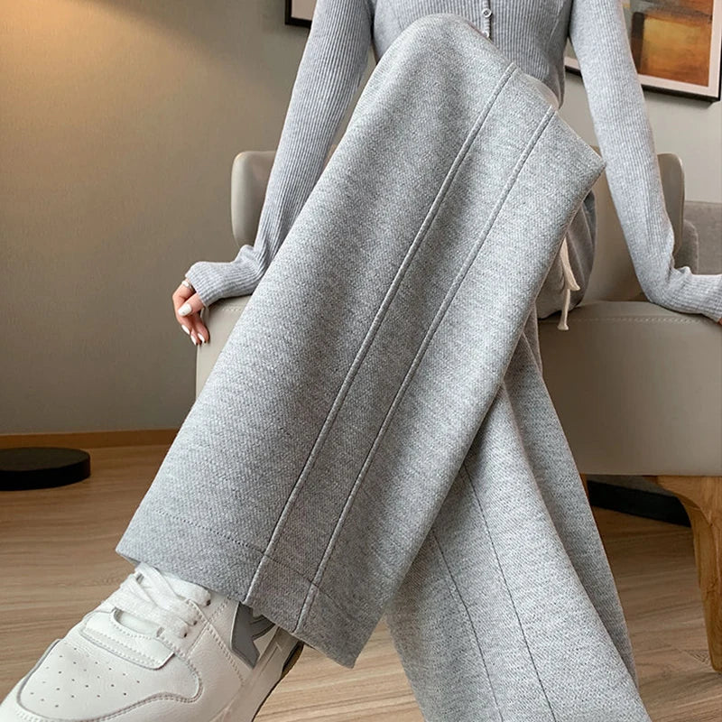 Women High Waisted Leisure Loose Pants™ Straight Leg Slacks Baggy Trousers