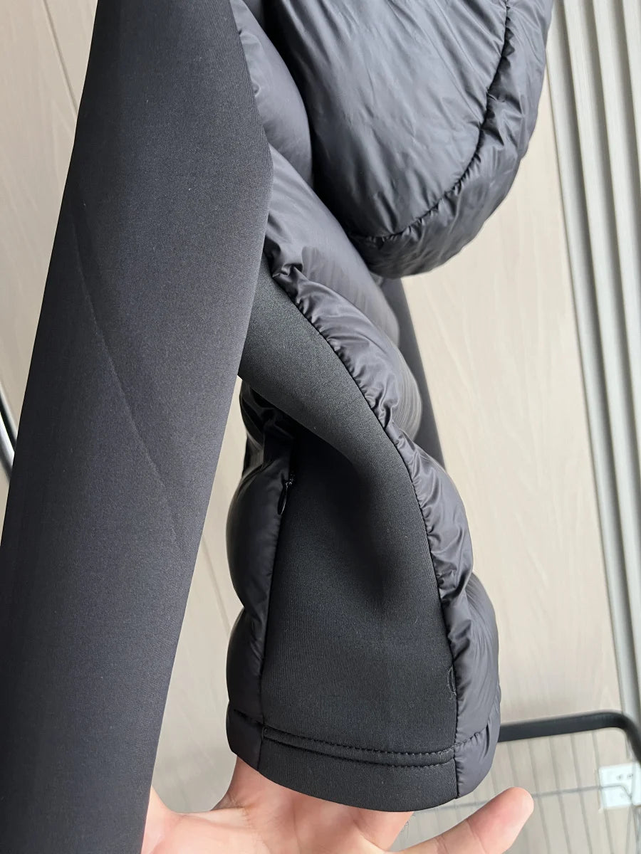 Women's Lightweight Jacket™ TRAF Warm Down Long Sleeves Zippered Hooded Coat