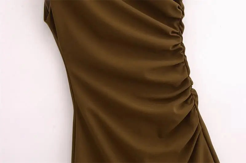 Women Dresses™ Fashion Tight Ruched Mini Dress