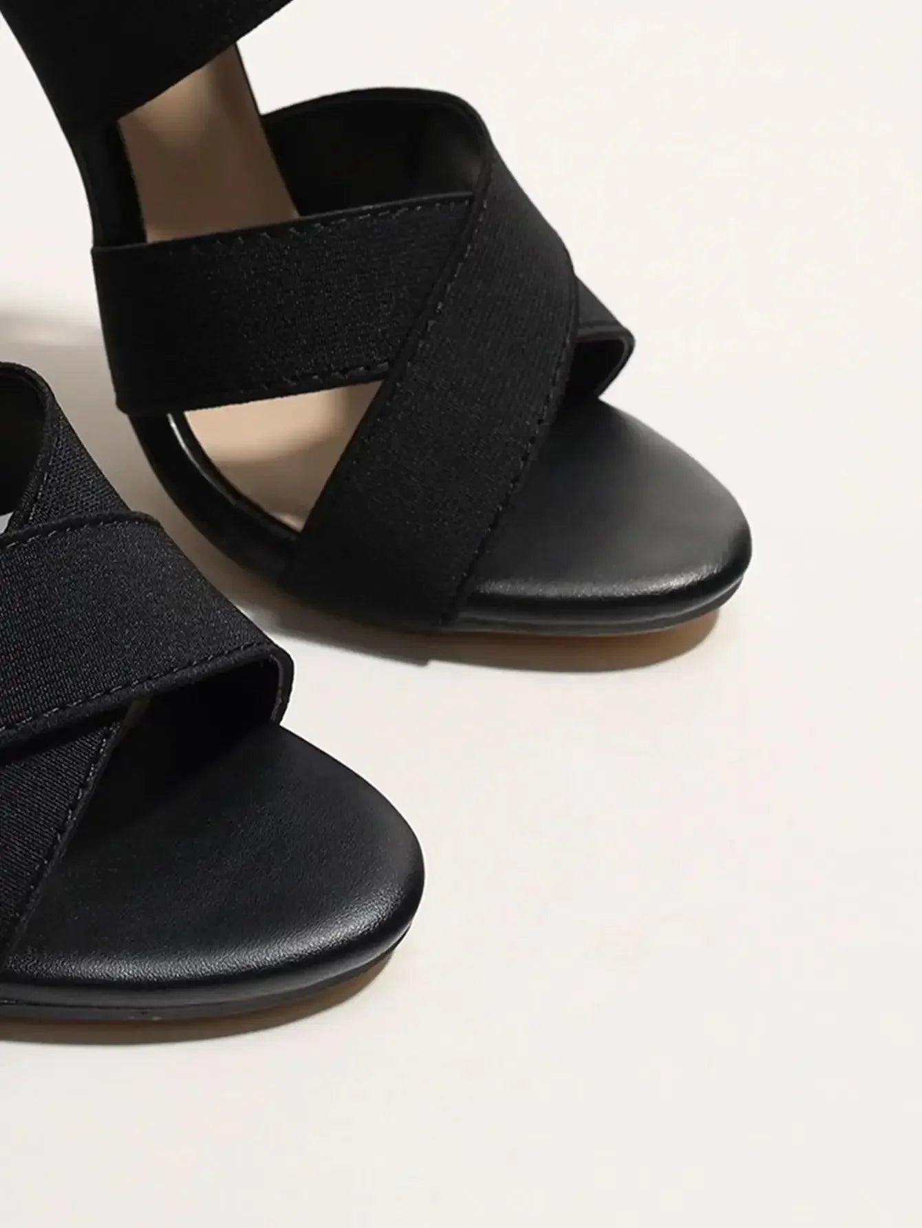 Women's High Heels™ Black Open Toes Gladiator Back Zipper High Heel Pumps Sandals