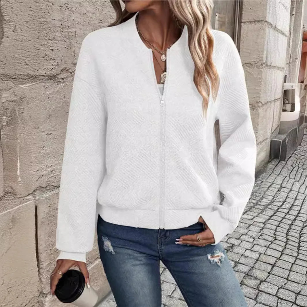 Women's Cross border Jacket™ Zipper Baseball Long Sleeve Jacket