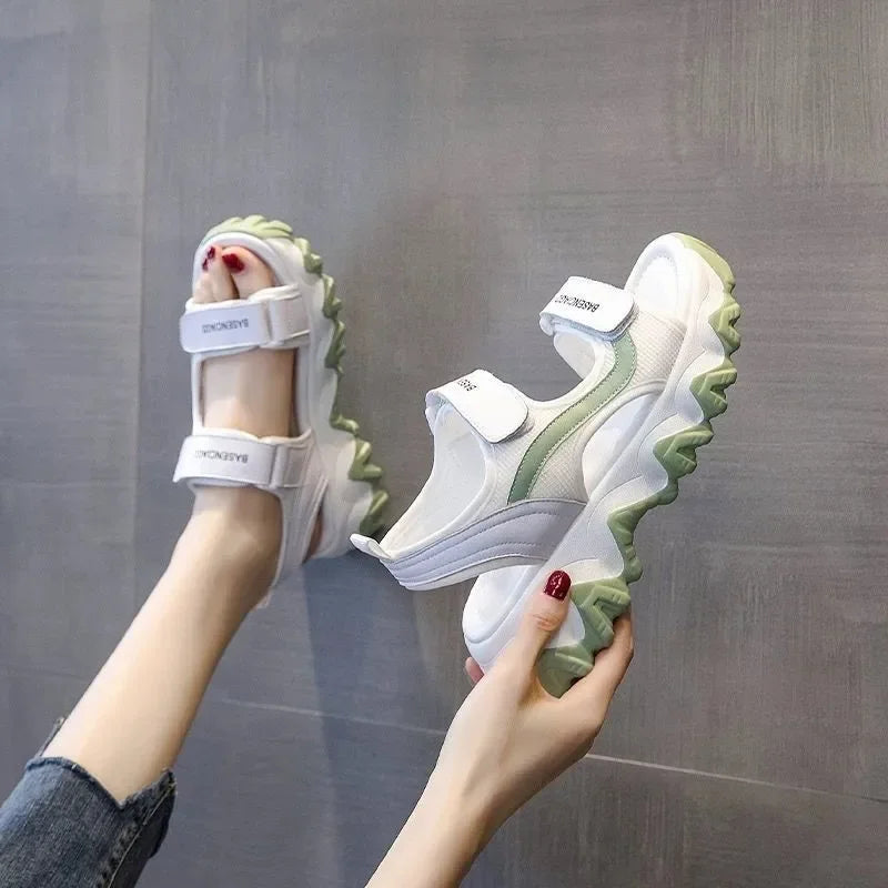 Women's Sporty Summer Sandals™ Wave Thick Bottom Platform Slippers