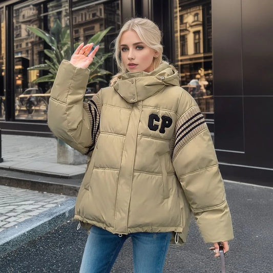 Women's Cotton Jacket™ Thick Loose Color Blocked Parkas Jacket