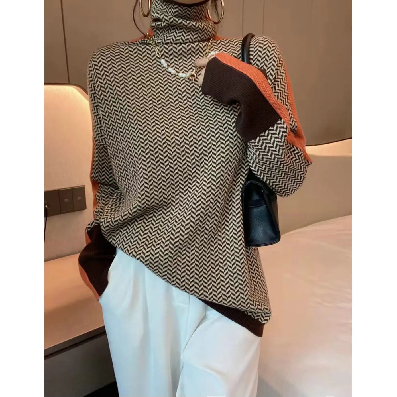 Women's Sweater™ Colored Wool Bottoming  Sweater