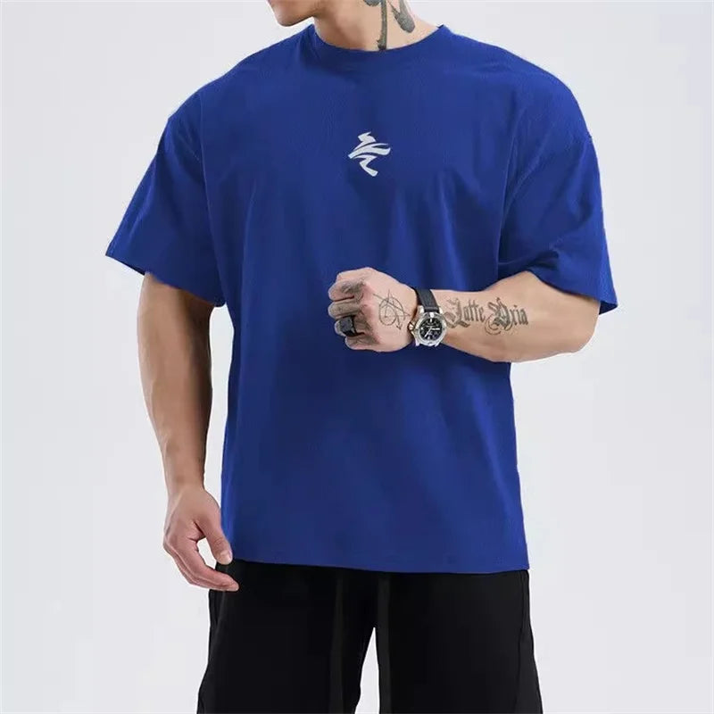 Men's Loose Oversized T-shirt™ Short Sleeves Training Mesh T-shirt