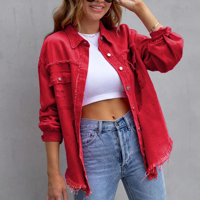 Women's Denim Shirts™ Vintage Oversized Loose Shirt