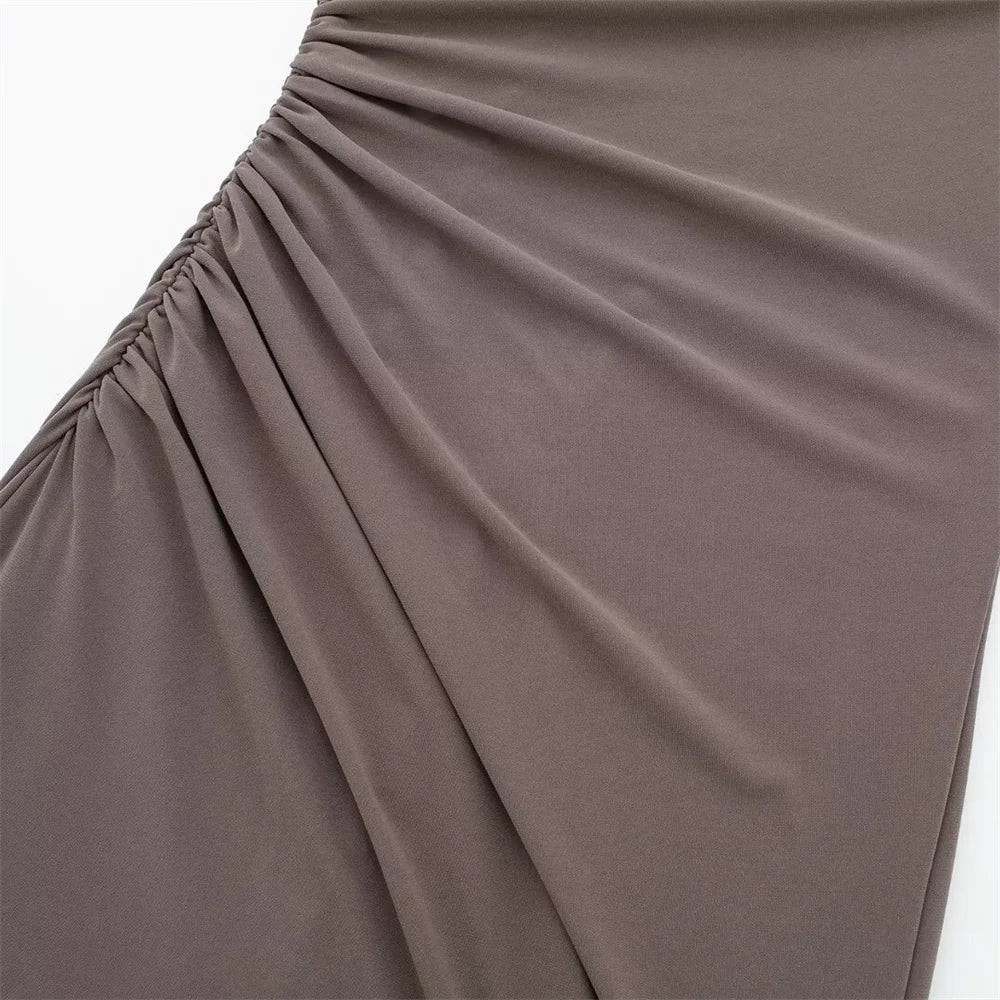 Women Dress™ Spring And Summer Fashionable Pleated Decorative Dress