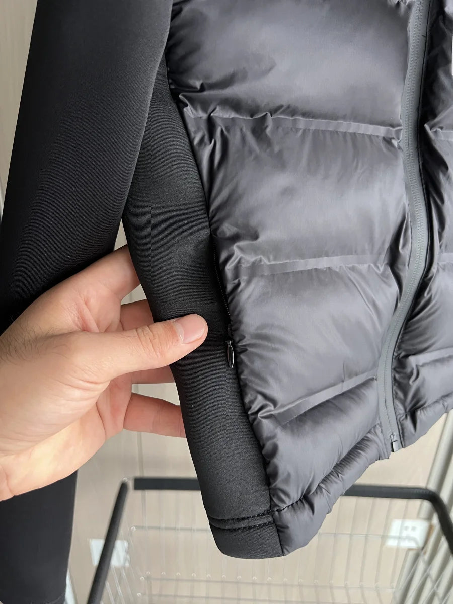 Women's Lightweight Jacket™ TRAF Warm Down Long Sleeves Zippered Hooded Coat