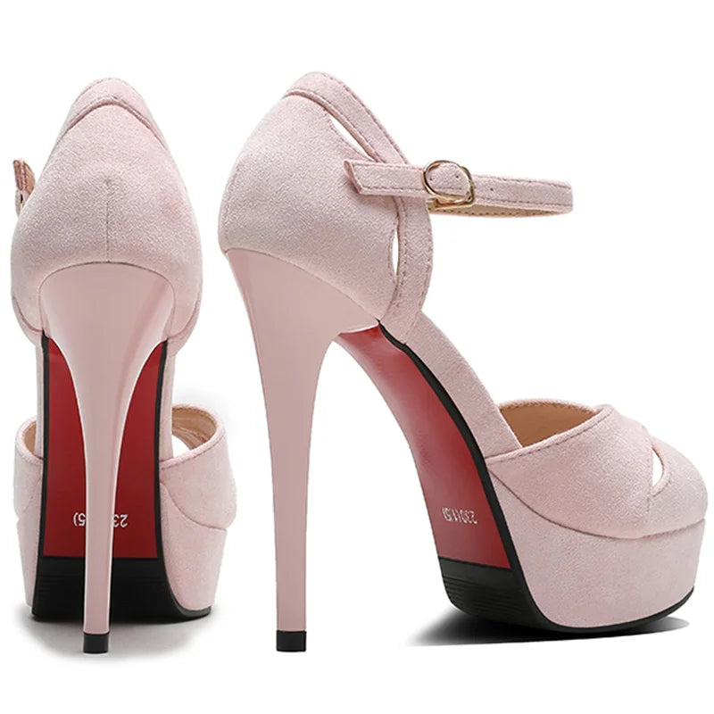 Women's High Heels™ Platform Strap Open Toe Ladies Pumps High Heels