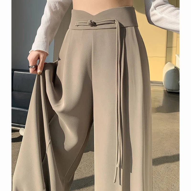 Women's Straight Leg Suit Pants™ Female Chic High Waisted Trousers