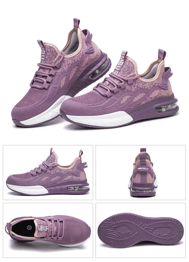 Women's Safety Shoes For Work™ Breathable Steel Toe Puncture Proof Sport Work Sneakers