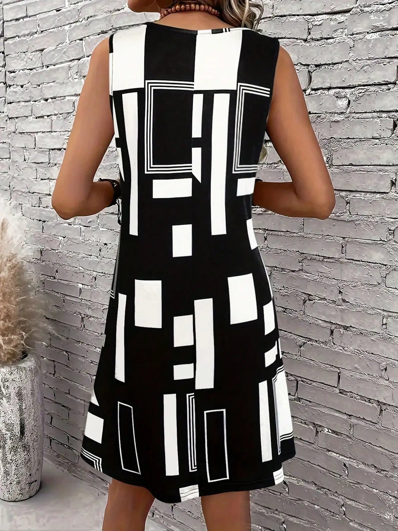 Women's Sleeveless Dress™  Summer Geometric Pattern Sleeveless Midi Dresses