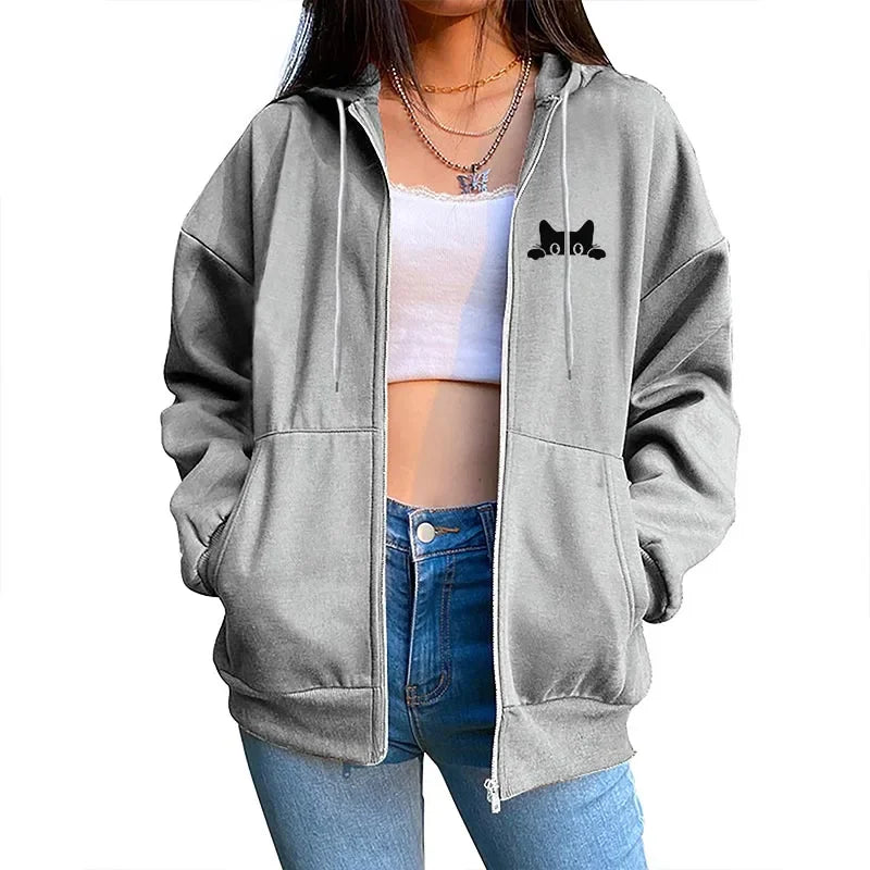 Women's Cardigan Hooded Sweatshirt™  Casual Jogging Versatile Sport Coat