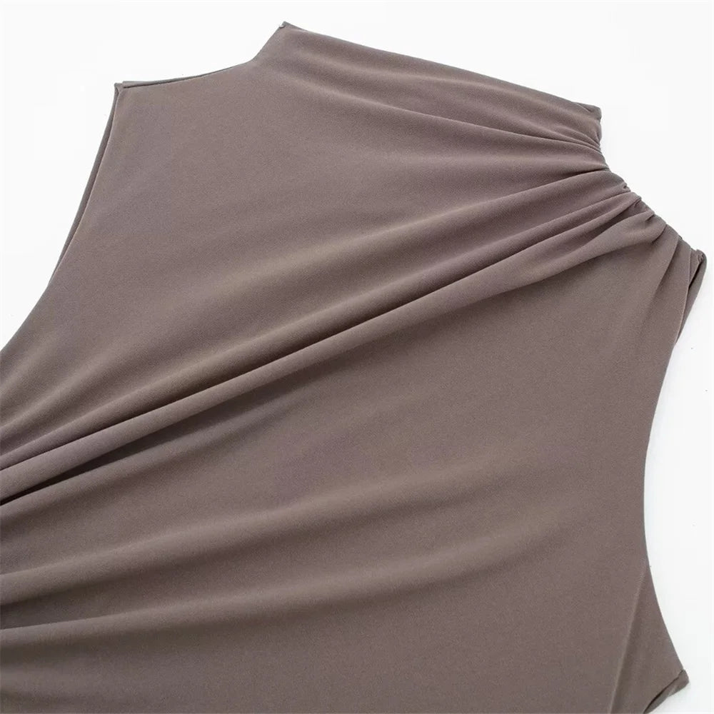 Women Dress™ Spring And Summer Fashionable Pleated Decorative Dress