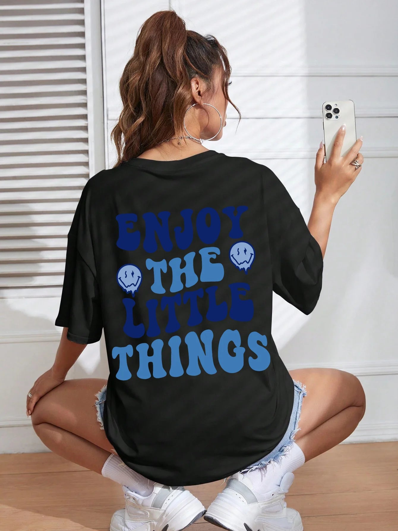 Women's Letter Printed Women T-Shirts™ Loose Oversized Casual Short Sleeves Tees