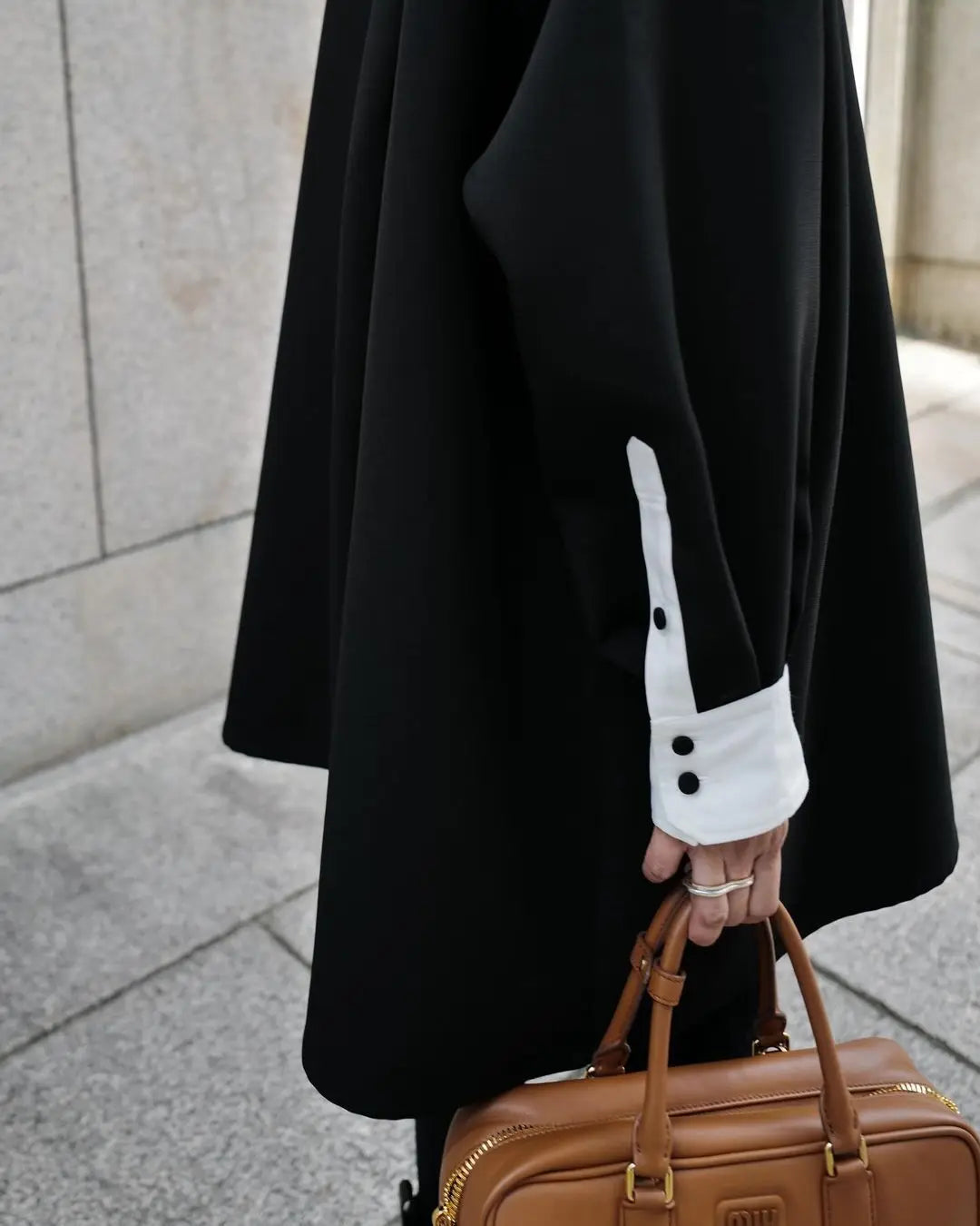 Women's Shirt™ Lapel Loose Fit Single Breasted Long Sleeve Contrast Color Tide Shirt