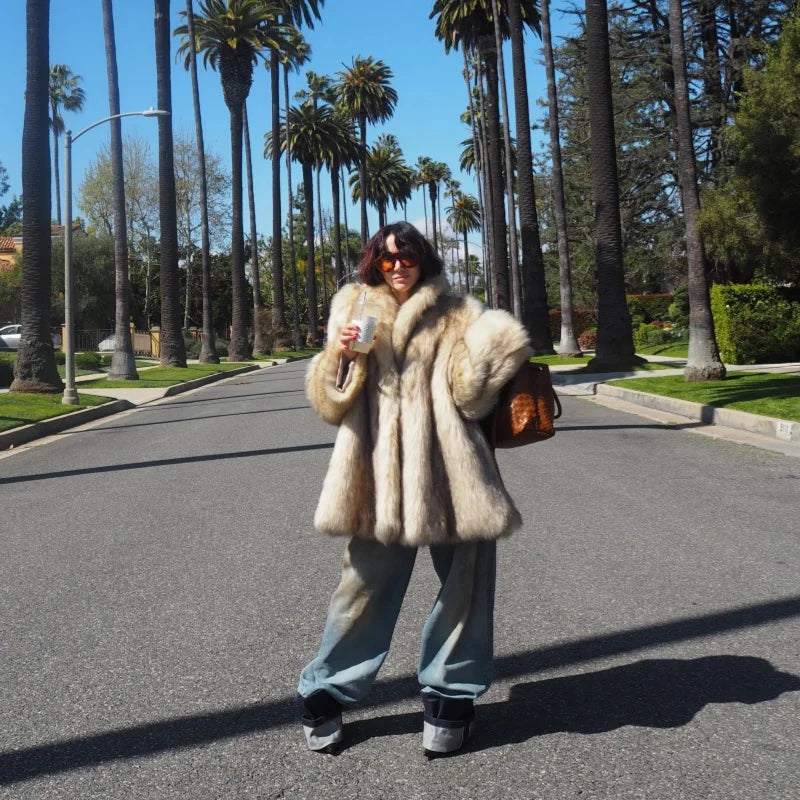 Women's Faux Fur Coat™ Vintage Fluffy Loose Faux Coat