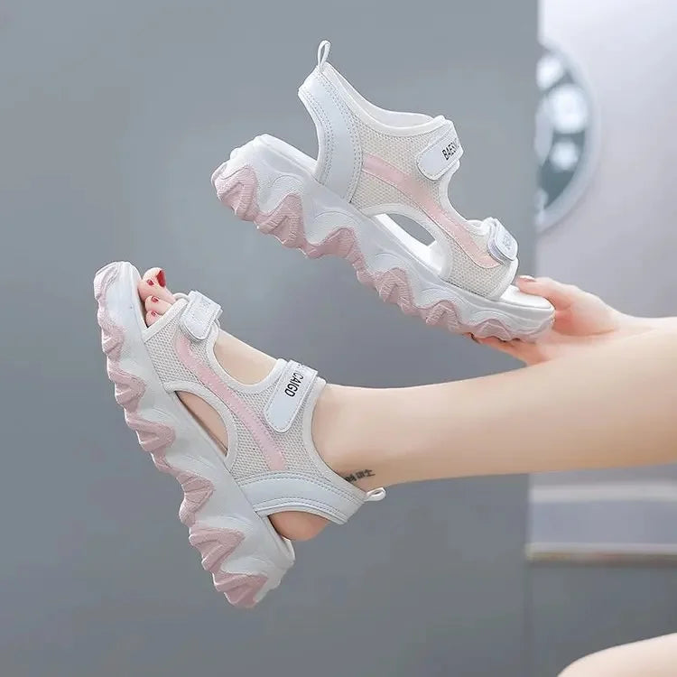 Women's Sporty Summer Sandals™ Wave Thick Bottom Platform Slippers