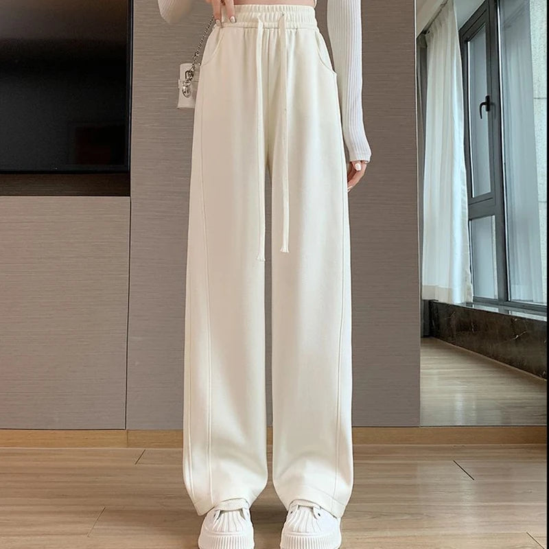 Women High Waisted Leisure Loose Pants™ Straight Leg Slacks Baggy Trousers