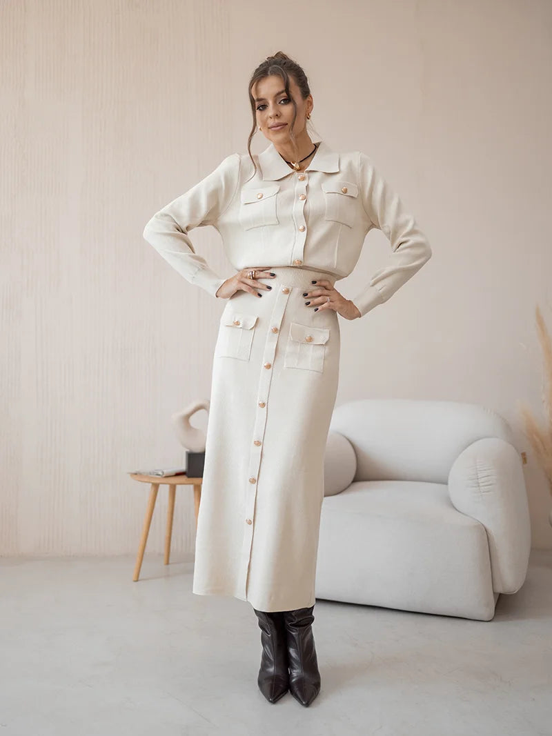 Women's Elegant Dress and Shirt™ Vintage Sets