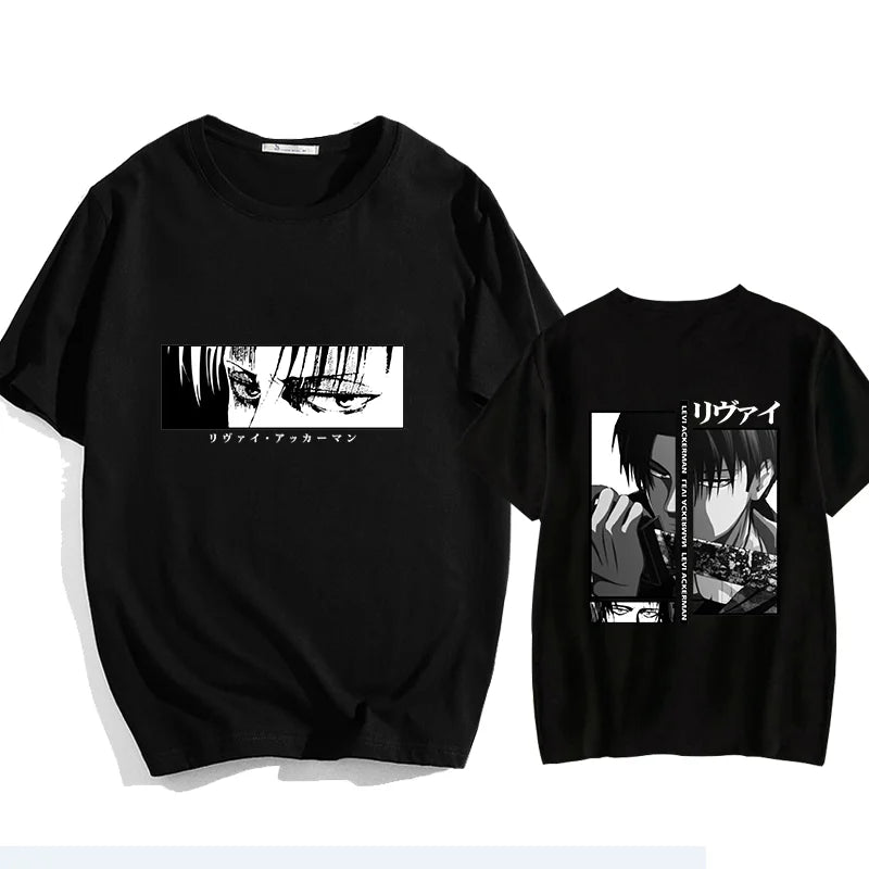 Men's T-Shirt™ Y2K Harajuku Japanese Anime Levi Ackerman Graphic Printed T-Shirt