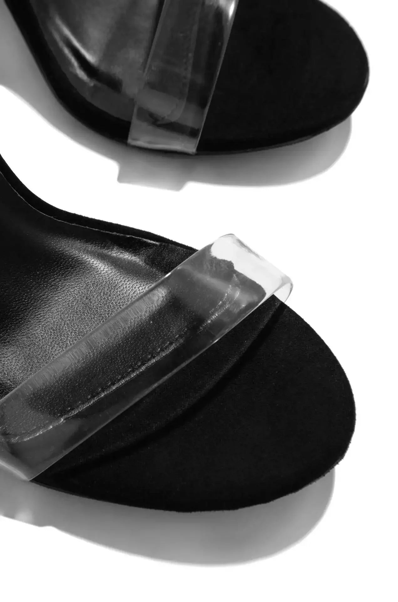 Women's Rubber Velvet Strap Simulated Leather Sandals™ Round Toe High Heels