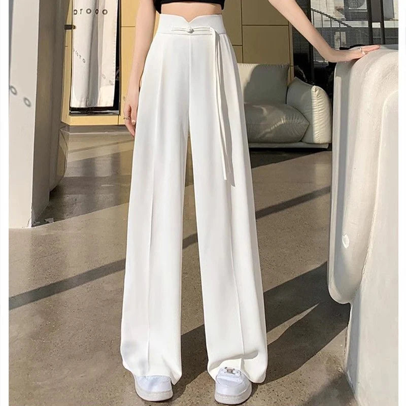 Women's Straight Leg Suit Pants™ Female Chic High Waisted Trousers