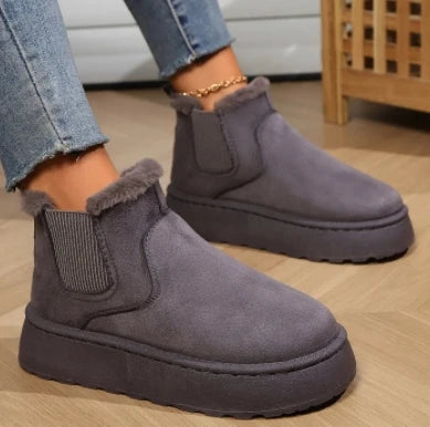 Women's Winter Short Plush Boots™ Warm Snow Suede Fur Chelsea Ankle Boots