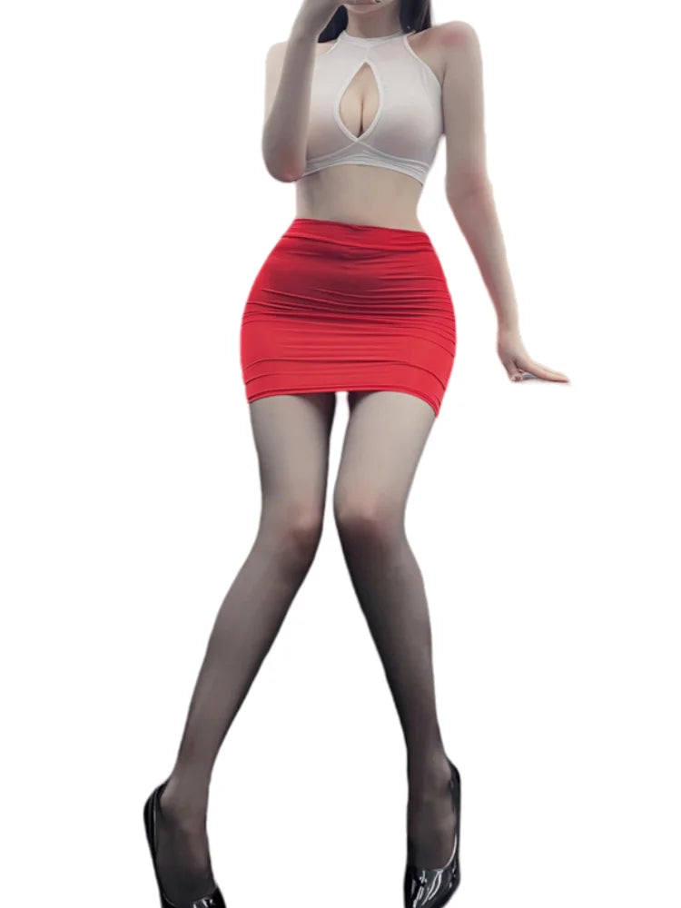 Women's Casual Pencil Mini Short Skirts™ FREEAUCE Korean Style  High Waist Mini Short Skirt