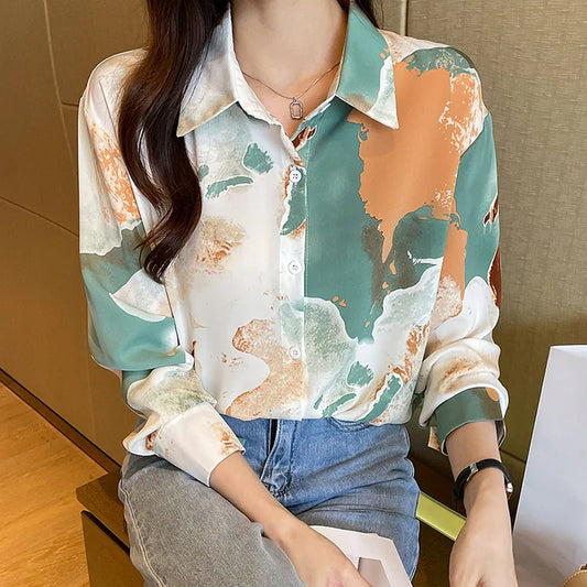 Women's Casual Loose T-shirt™ Long Sleeve Korean Style Blouse Tops