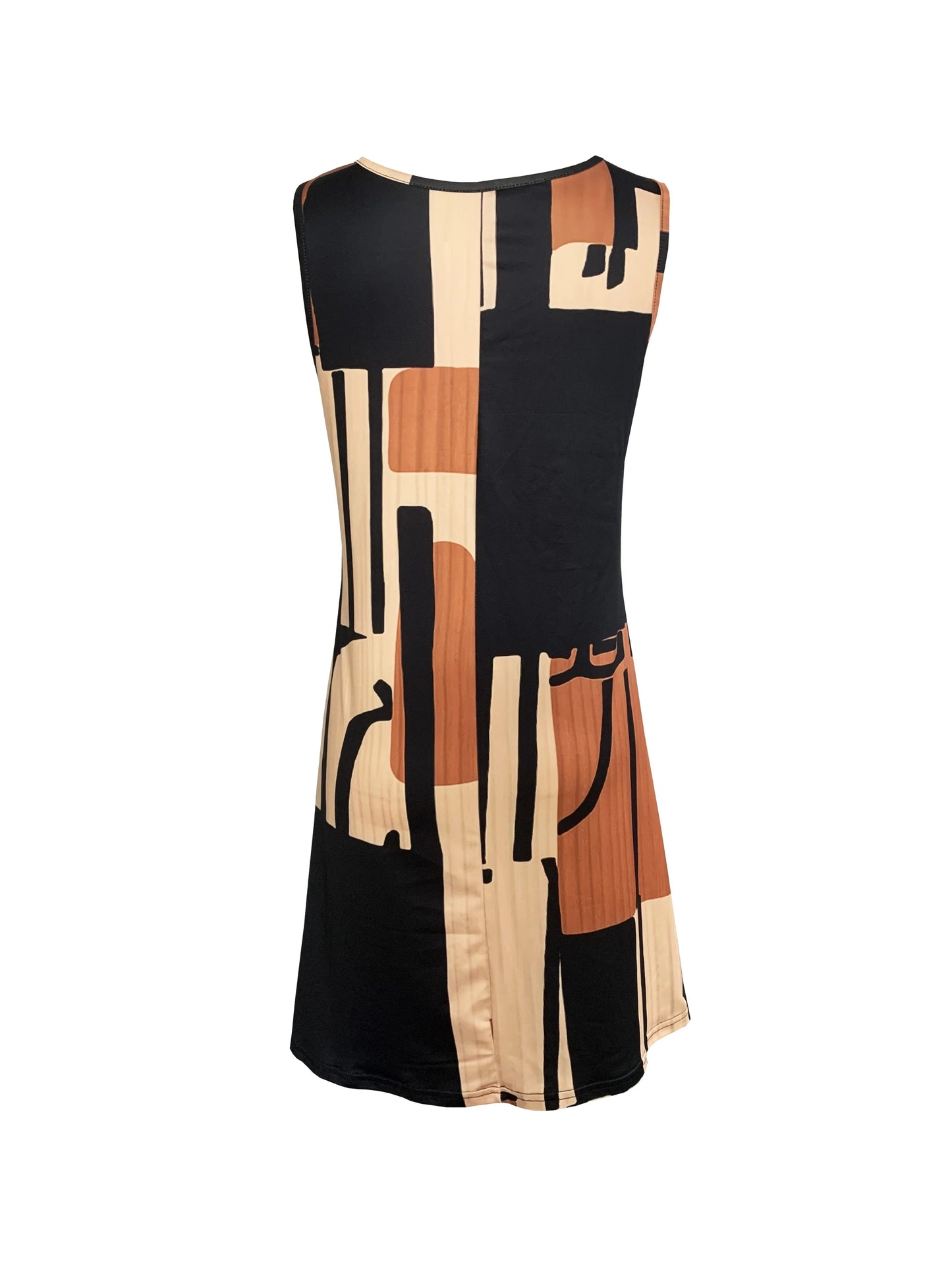 Women's Geometric Pattern Sleeveless Dress™ Spring & Summer Women Bohemia Midi Dresses