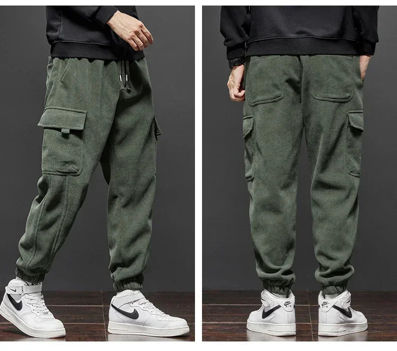 Men's Elastic Waist Jogging™ Spring Autumn New Style Stretch Straight Drawstring Pants