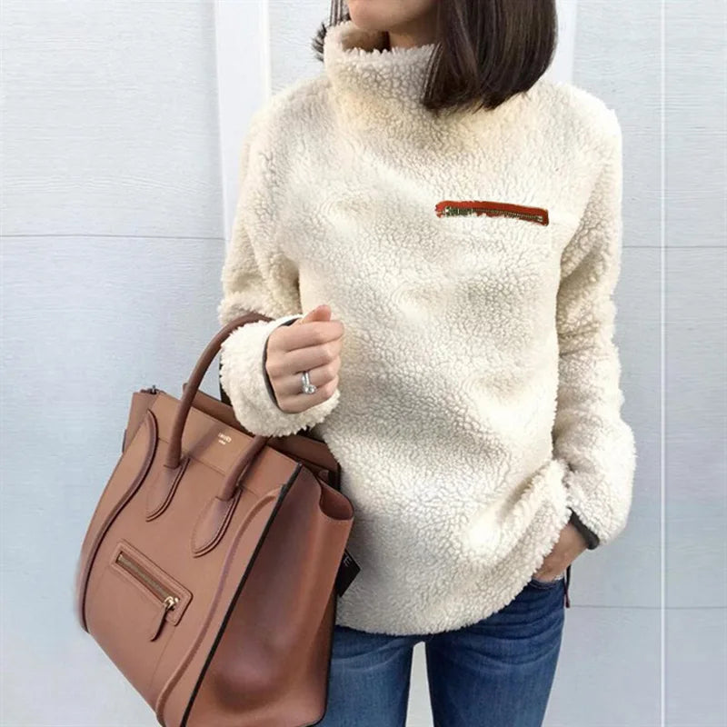 Women's Turtleneck Pullover™ Super Soft and Comfortable Solid Color Sweater
