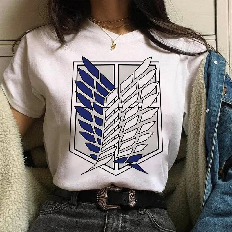 Women's T shirt™ Levi Ackerman Attack On Titan Anime Comics Japanese Graphic Cartoon Streetwear Tops