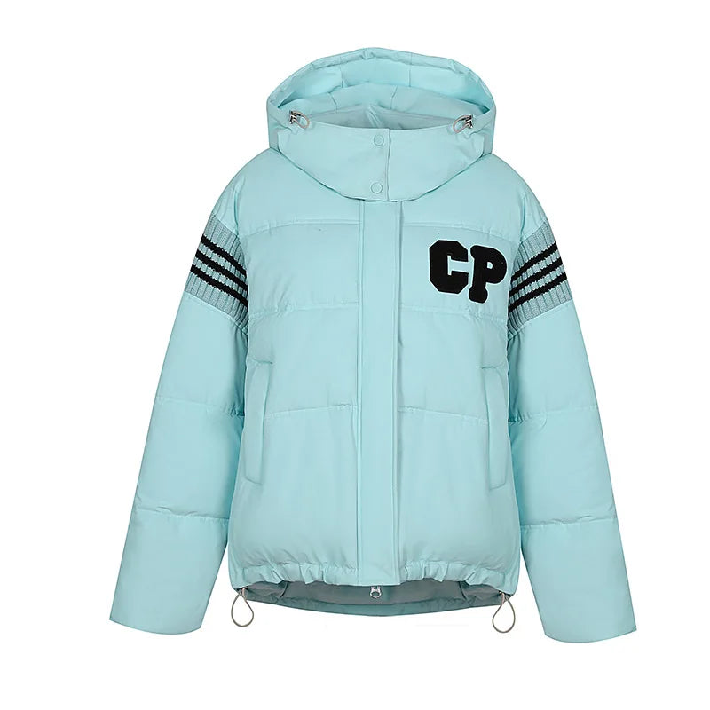 Women's Cotton Jacket™ Thick Loose Color Blocked Parkas Jacket