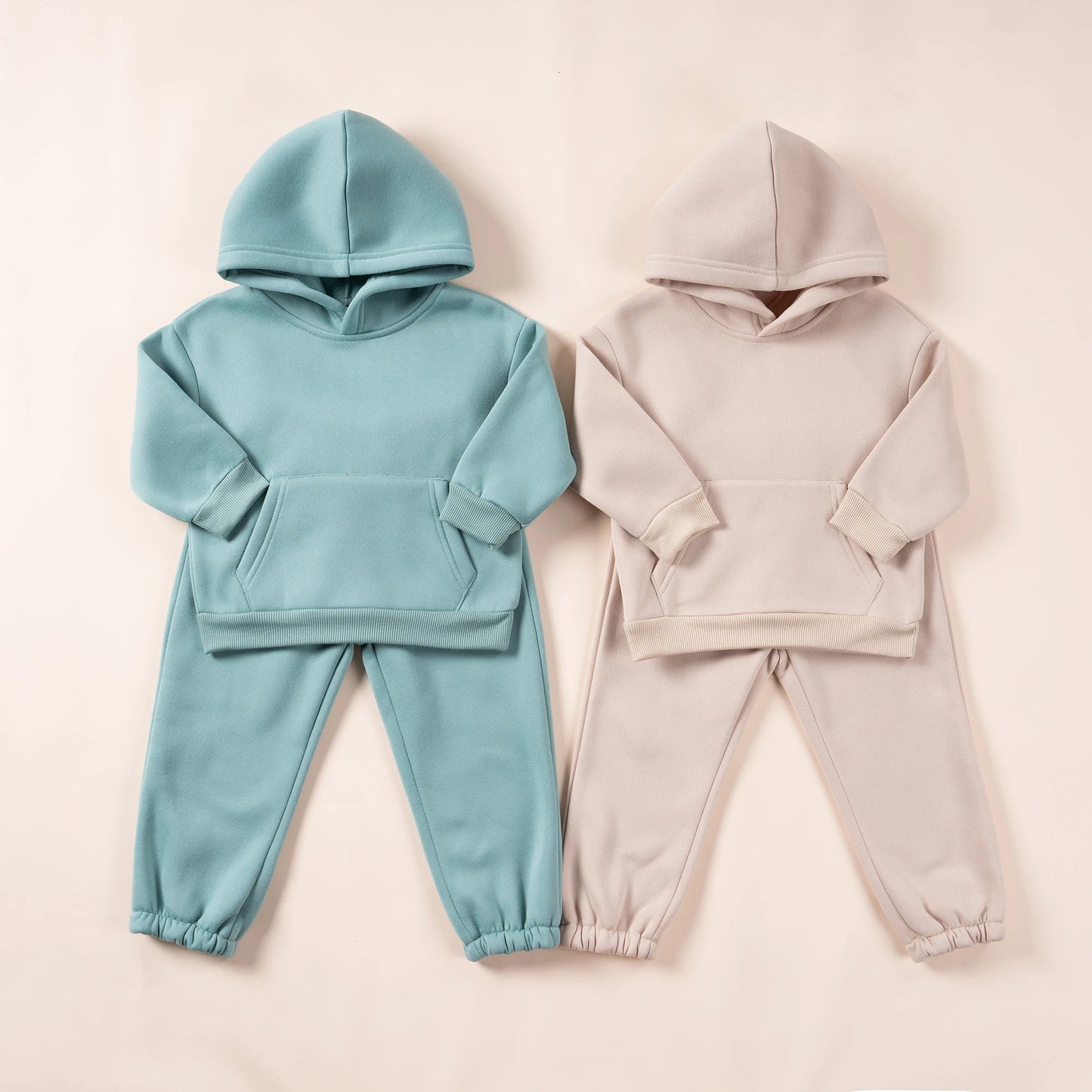 Children Hooded Tracksuits™ Toddler Boys & Girls Plush Set