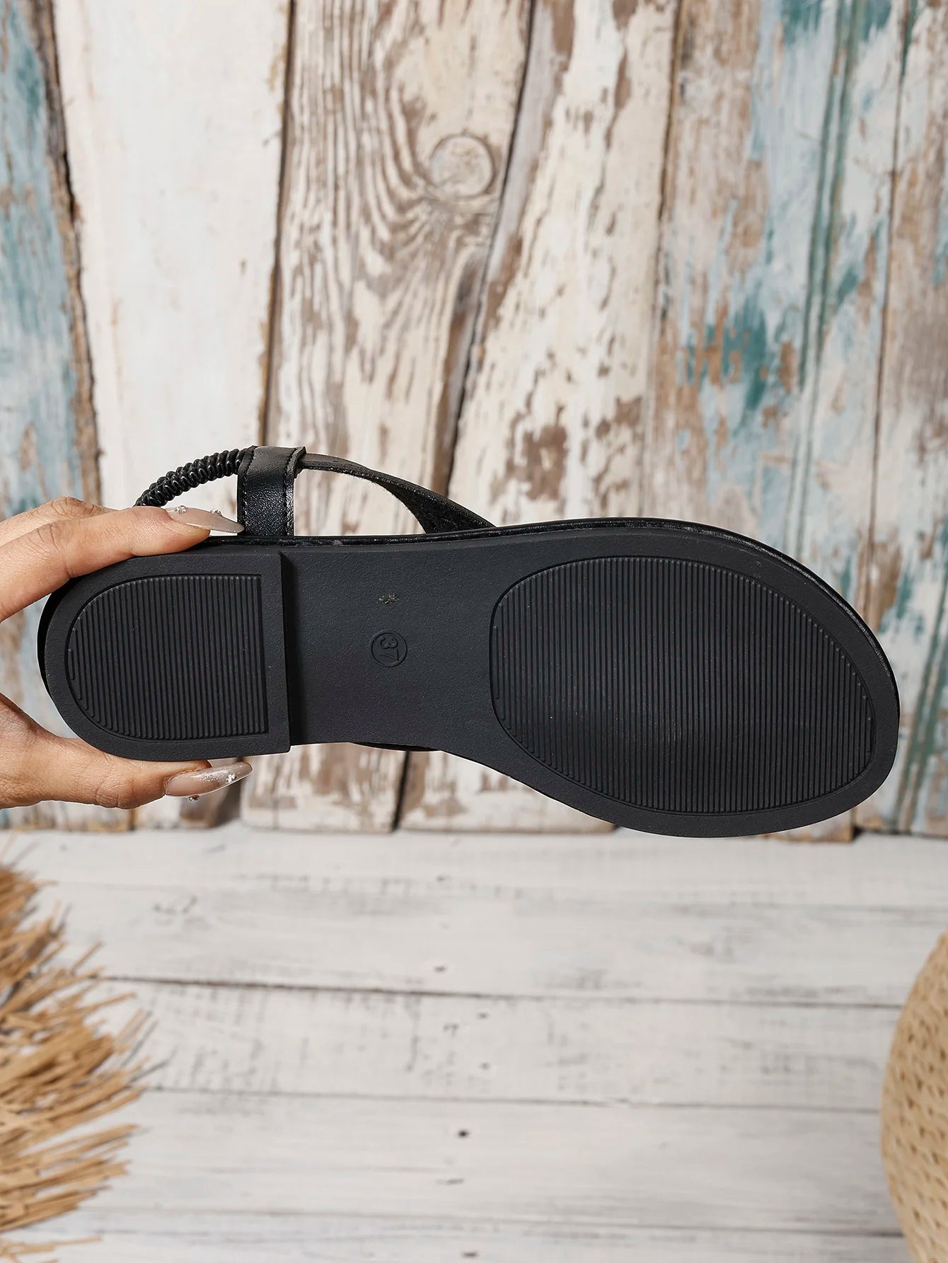 Women's Sandals Open Toe Casual Sandals™ Rivet Elastic Band Flat Heel Soft Bottom Sandals