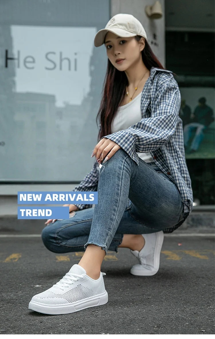 Women's breathable outdoor shoes™ summer mesh hollow casual sneakers