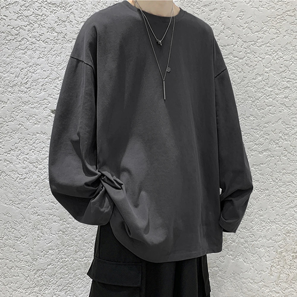 Men's T-shirt™ Cotton Oversize Long sleeves t shirt