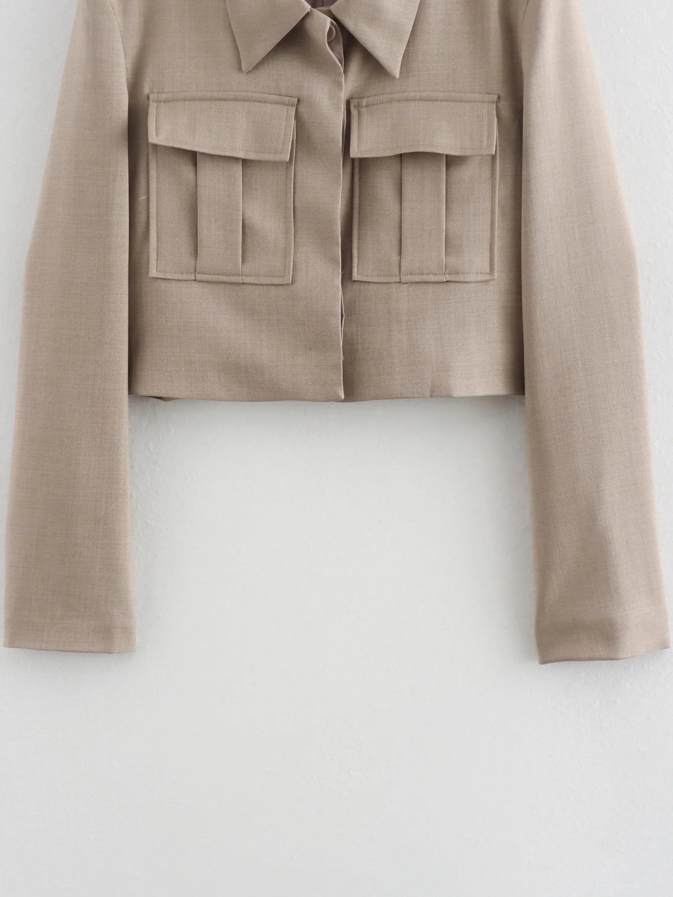 Women's Suits™ Short Jackets  & Chic Wide Leg Pants Set